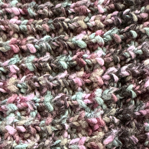 Free PeopleMulticolor Knitted Shawl with Fringe - Picture 5 of 6